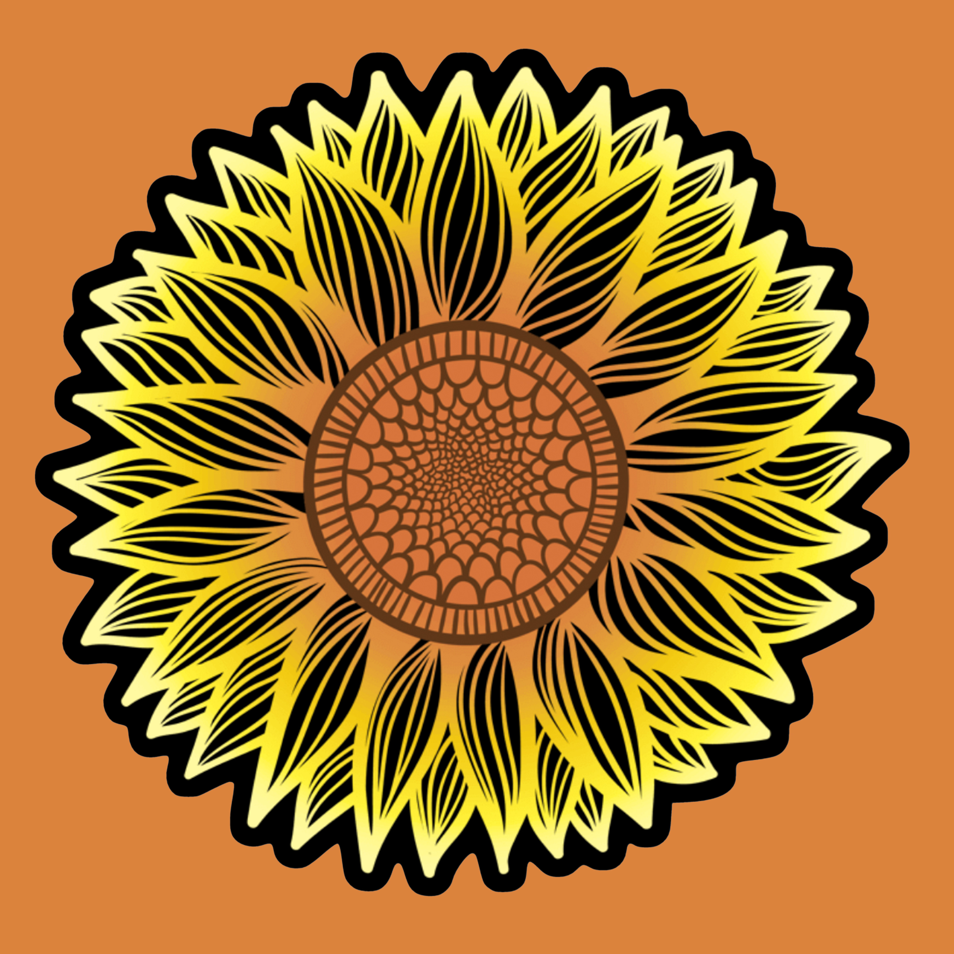 sunflower sticker
